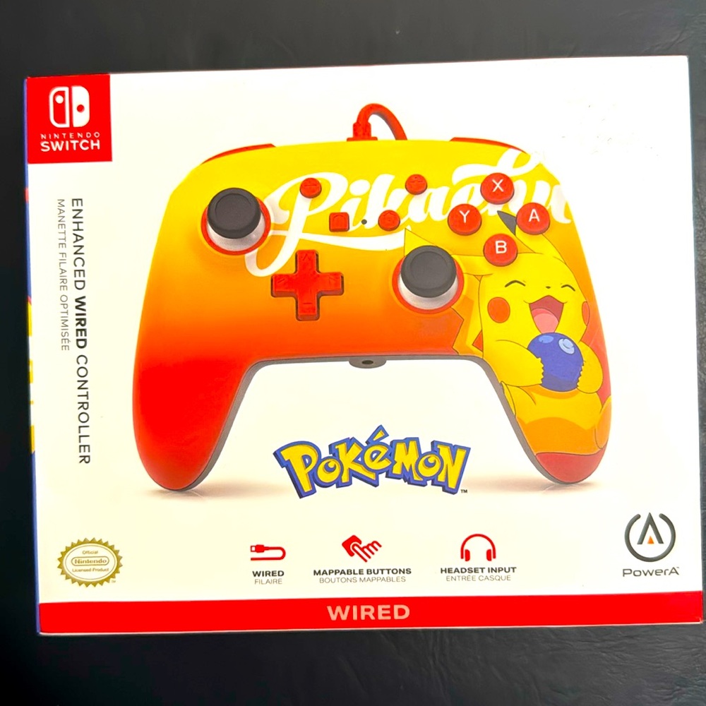 Pokémon pikachu switch controller